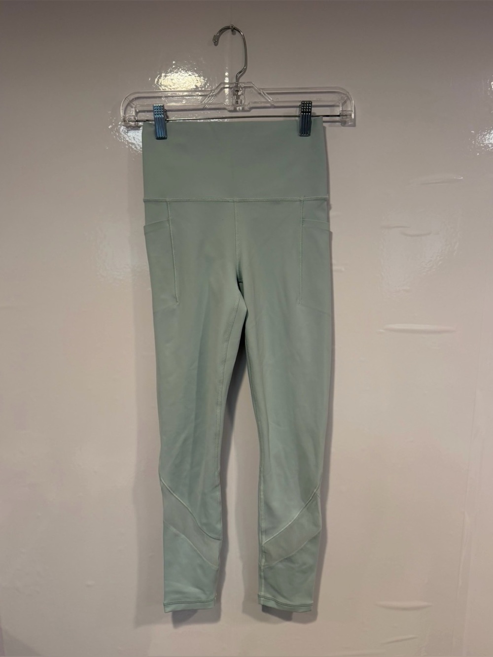 Athleta‎ Salutation Stash Blue Mint Green Active Leggings